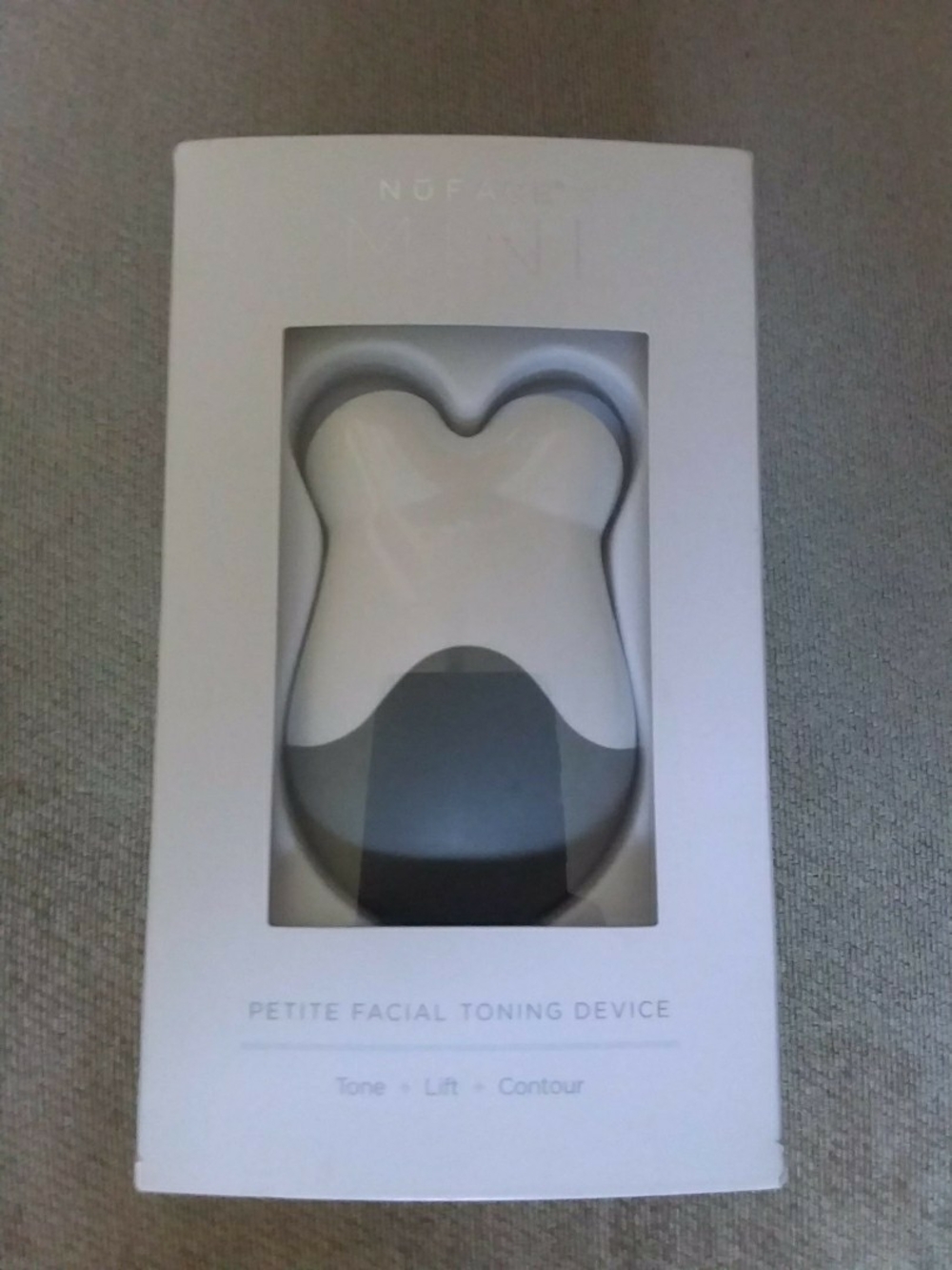 NuFace Mini Petite Facial Toning Device — White and Dark Gray